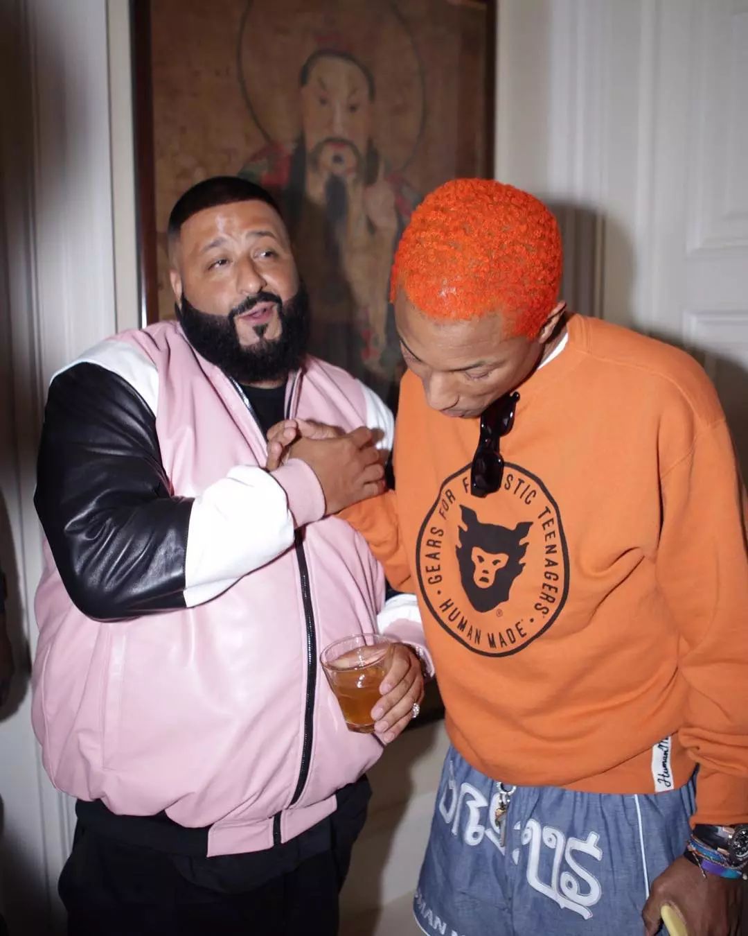 dj khaled 曬圖!air jordan 1 rust pink 竟然是套裝!