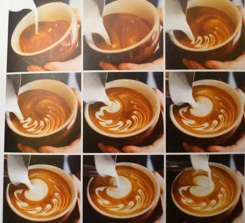 原来拉花咖啡这么简单图解完美拉花过程