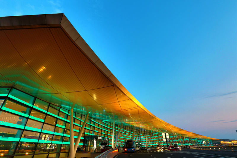 南京机场夜景图片