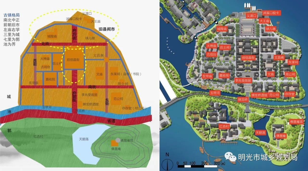 古镇格局平面图招信古镇二十景平面图招信二十景旅游线路图招信二十景