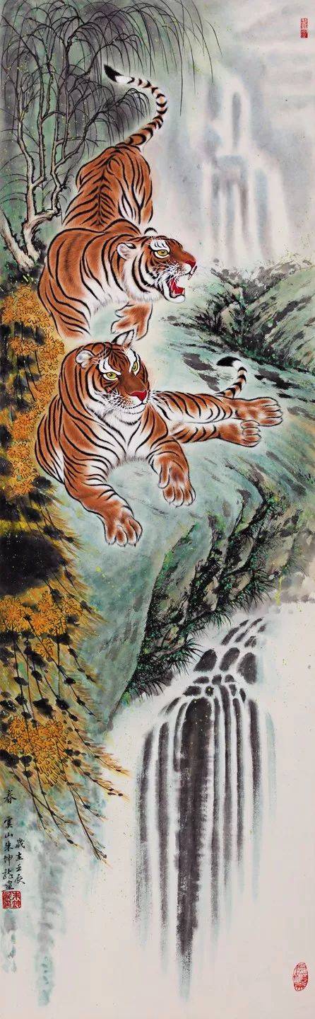 猛虎啸山林大王来寻山丨画酷画赏