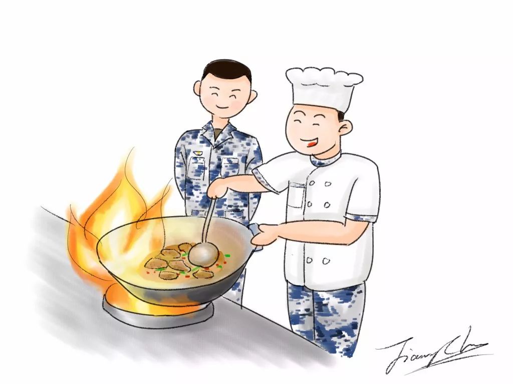 炊事班图片卡通图片