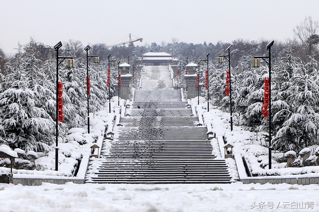 大雪節氣,請看河南永城芒碭山曾經的雪景,有的景緻很難再現