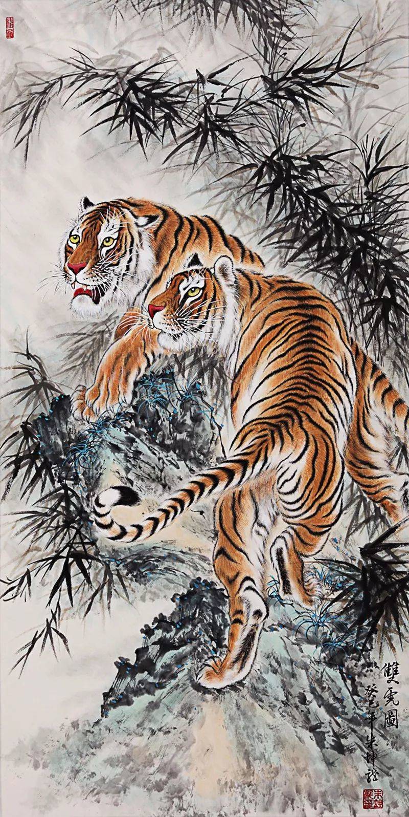 猛虎啸山林大王来寻山丨画酷画赏