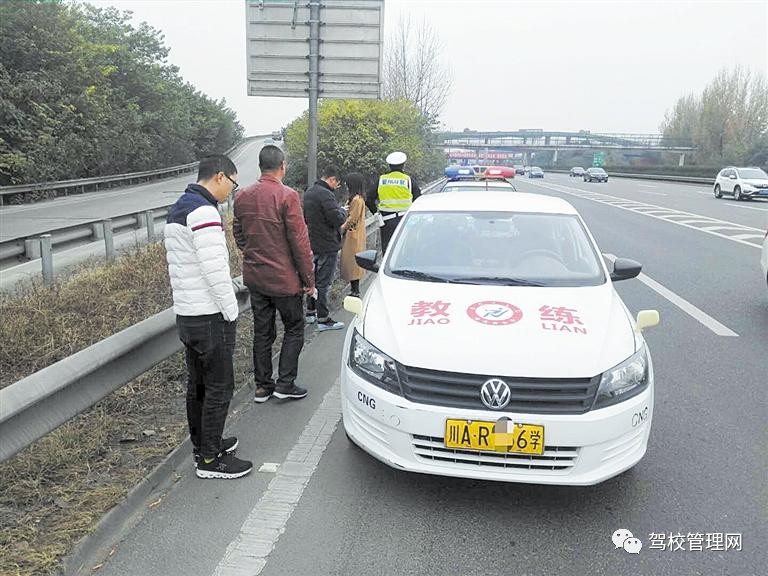 讓學員高速路上練車 成都一駕校教練被辭退