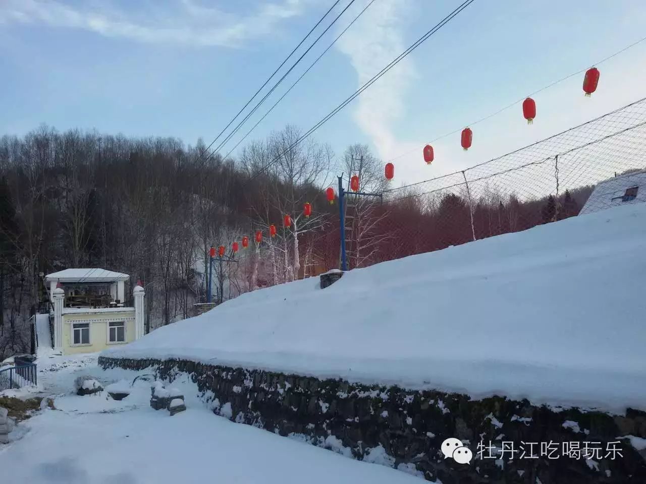 牡丹江横道滑雪场图片