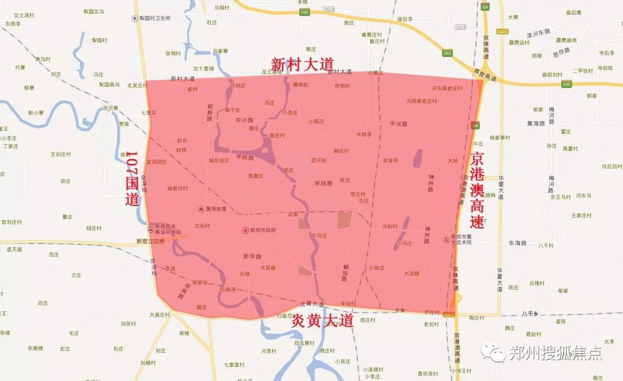 郑州禁摩区域地图图片
