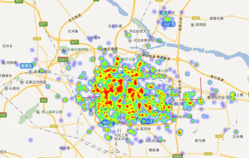 外卖商圈热力图 网站图片