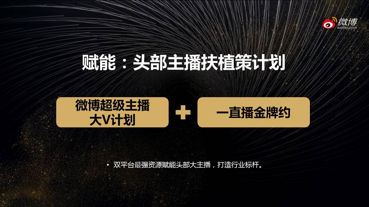 微博推出超級主播大v計劃與一直播共同扶植優秀主播