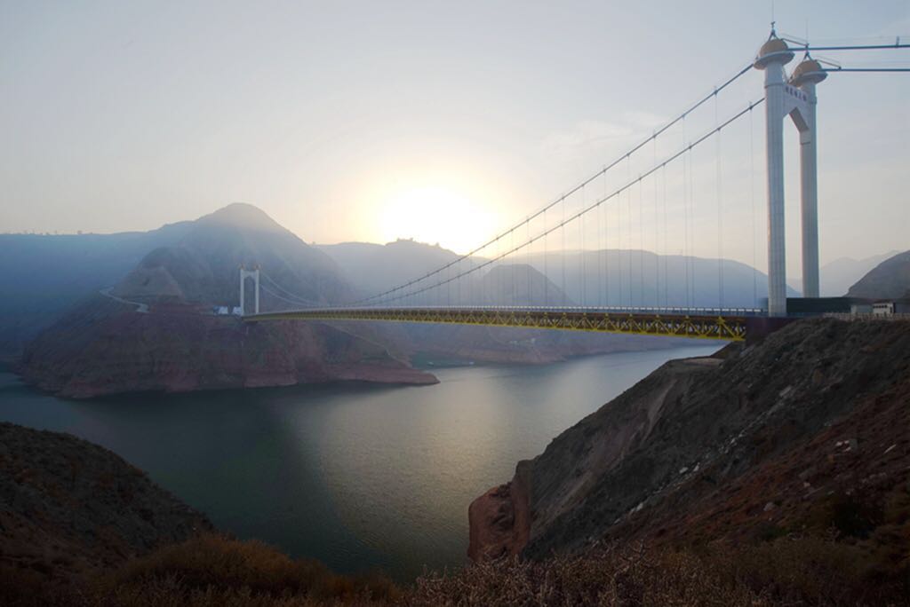 刘家峡太极桥图片