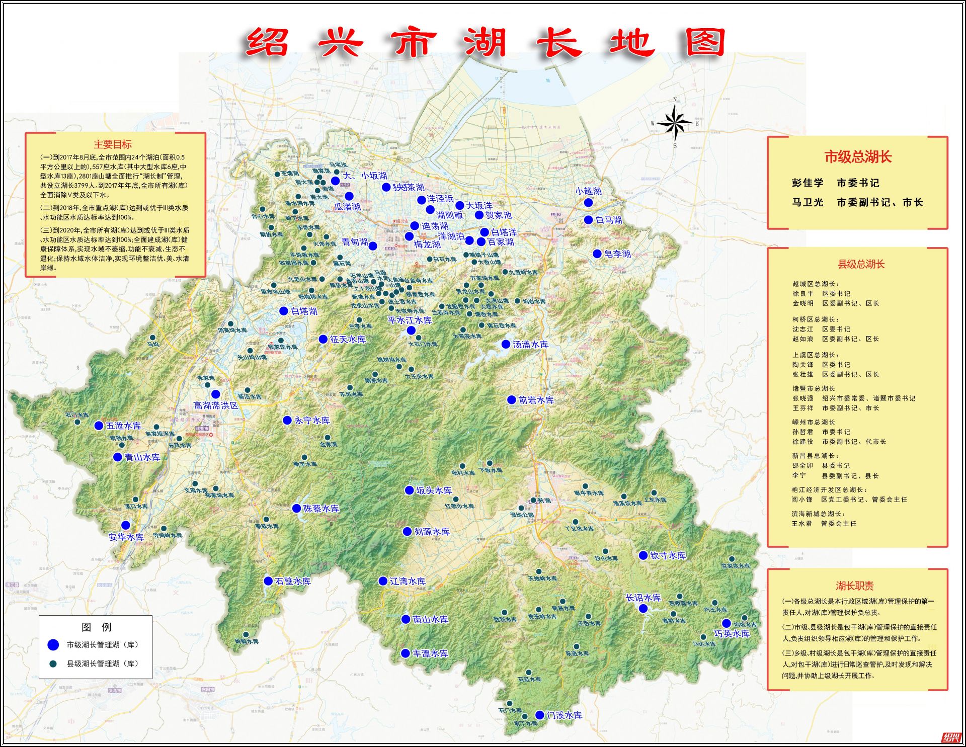 绍兴水库一览表图片