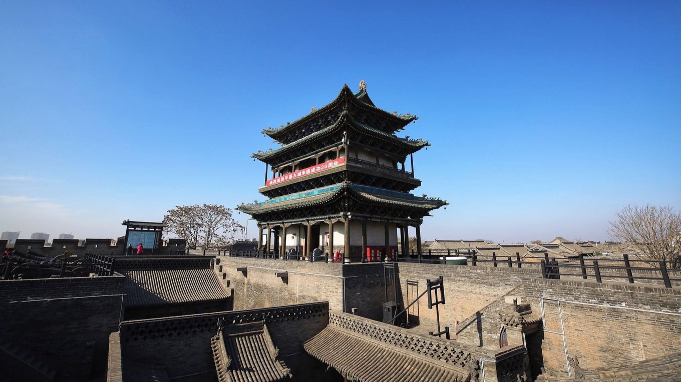 1,平遥古城墙:平遥古城是中国境内保存最为完整的一座古代县城,是中国