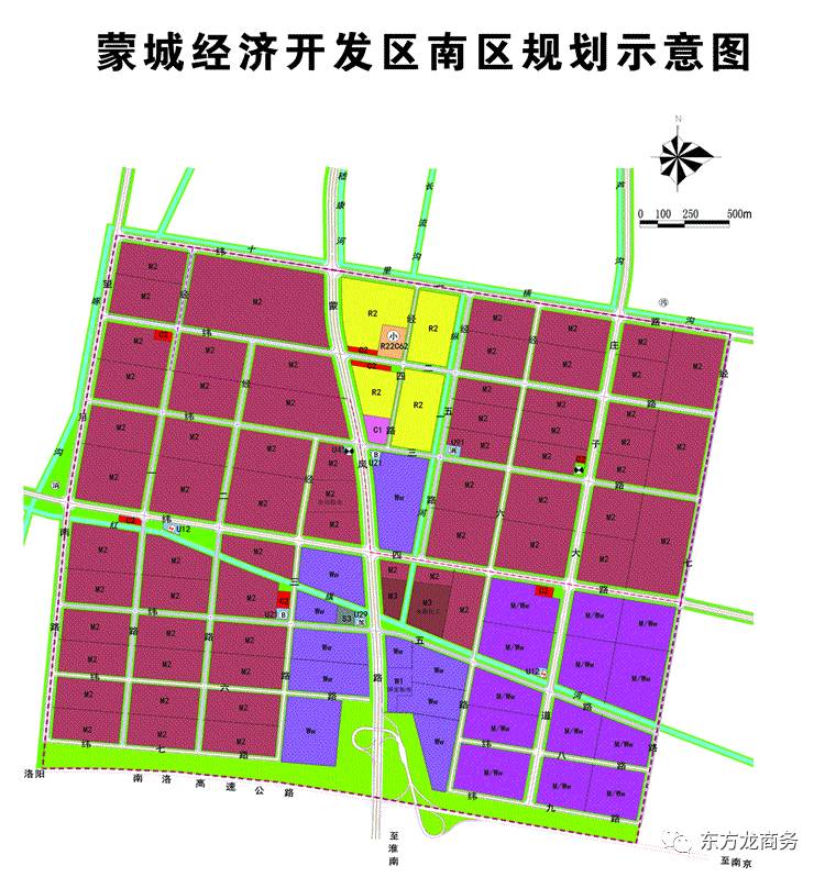 蒙城城南规划图最新图片