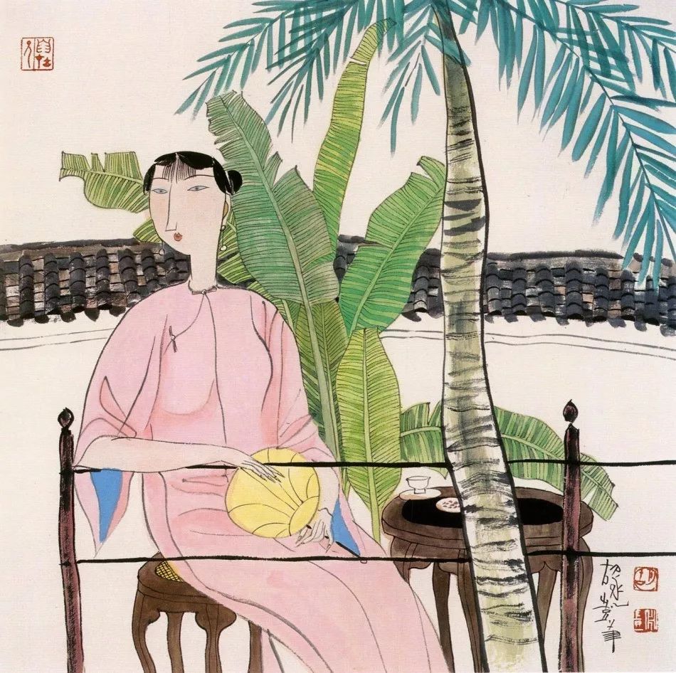 胡永凯美人画图片