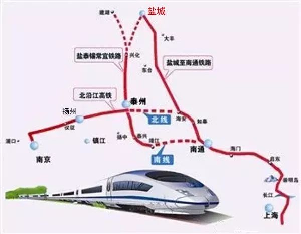 盐城高铁站线路图图片