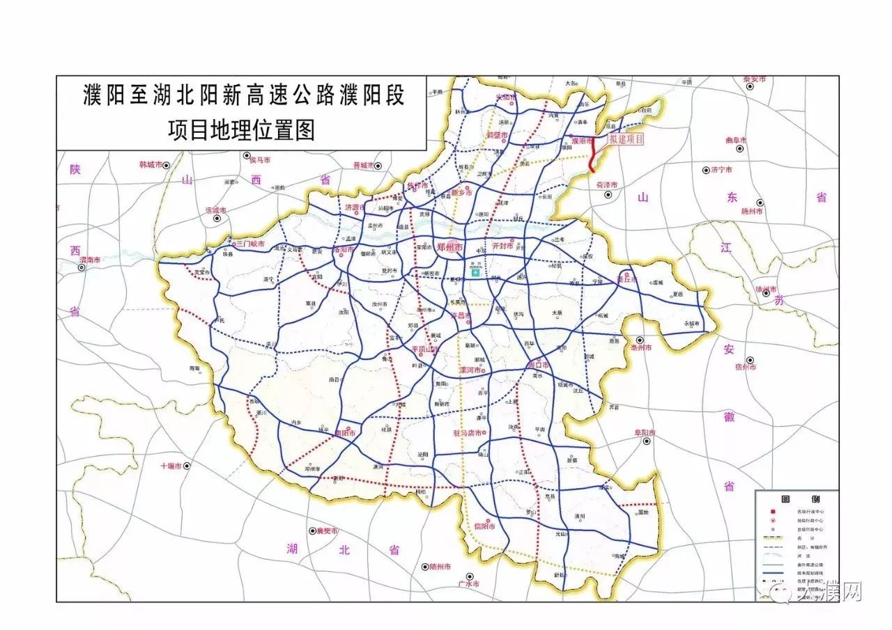 濮新高速公路线路图图片