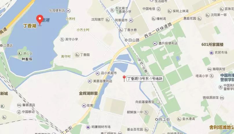 沈阳丁香湖地图图片