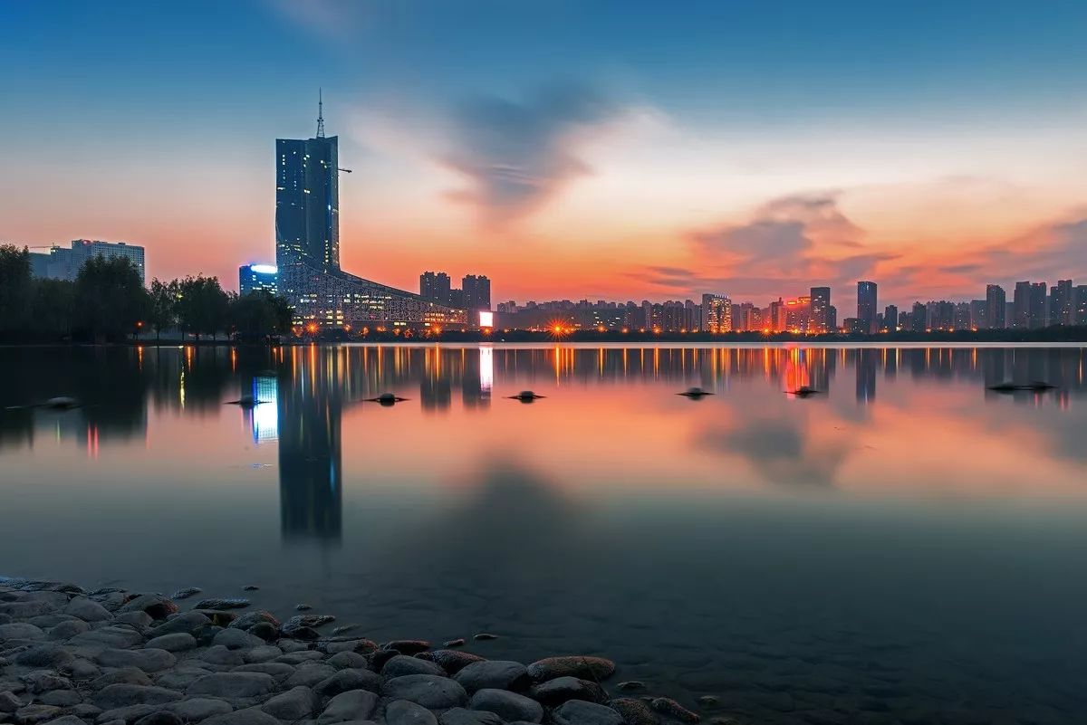 合肥美景之 天鵝湖 夜景