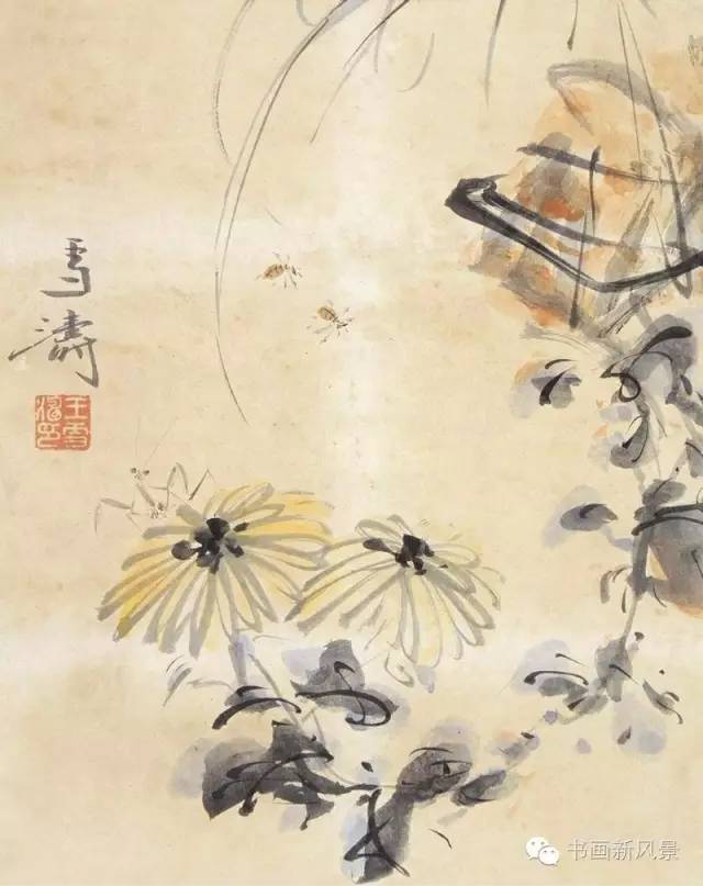 花鸟大师王雪涛画菊作品20幅!