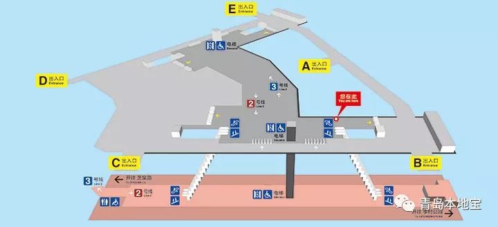 青岛地铁2号线票价,时刻表,出入口位置,公交换乘都在这了,总会用到