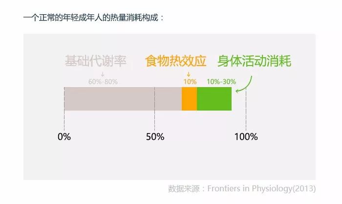 影响人体热量消耗的因素有三个:基础代谢率,食物热效应及身体活动