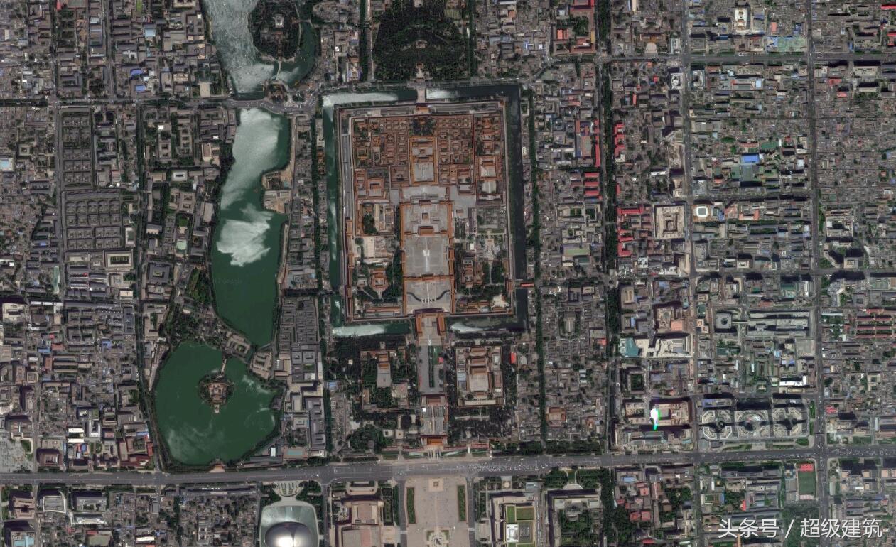 北京十大超级建筑,卫星上看的清清楚楚,鸟巢只排第10!