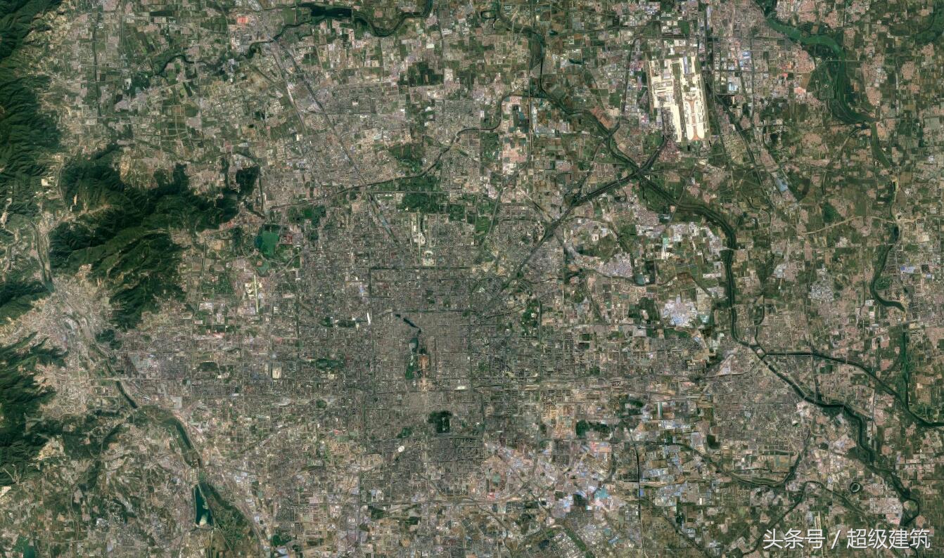 北京卫星航拍图图片
