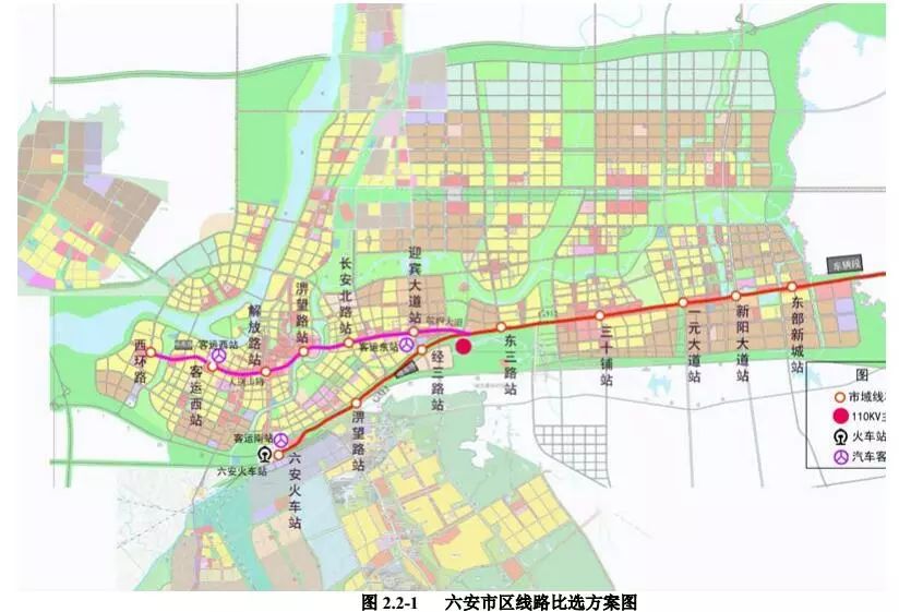 六安市地铁规划图图片