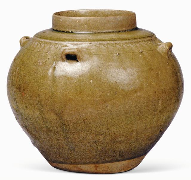 东汉早期 青瓷四系罐