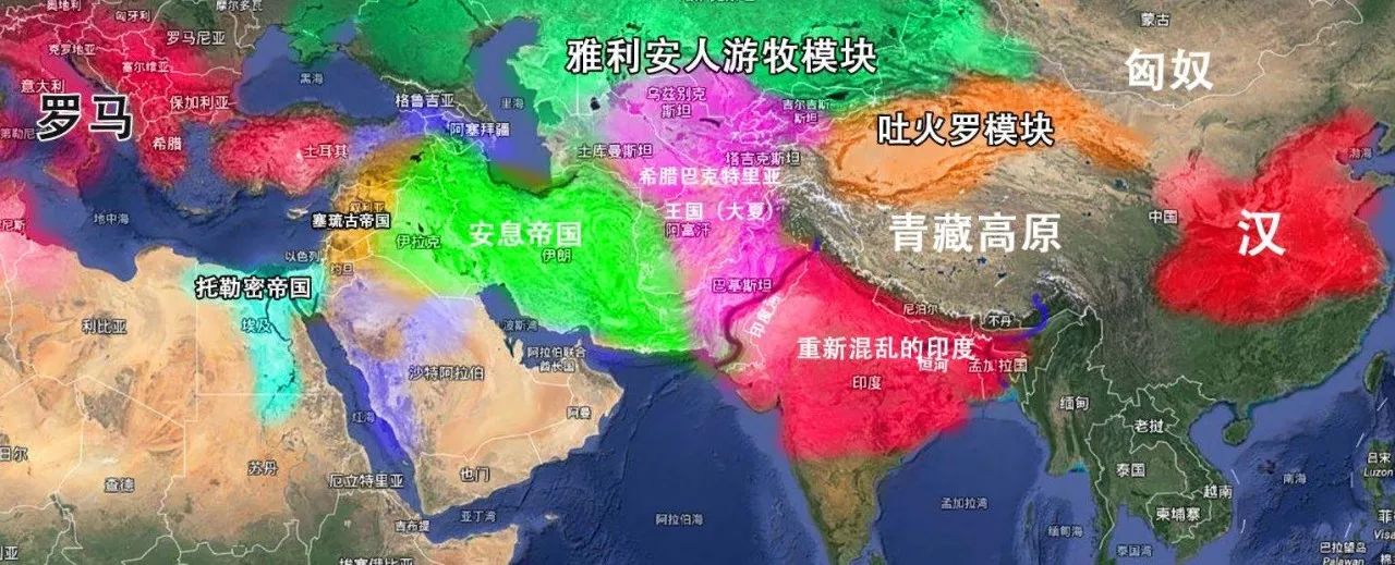 安息帝国世界版图图片