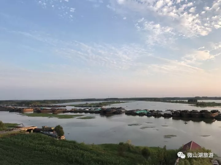 微山湖大運河夕照