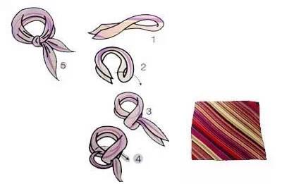 克拉巴特领巾系法图解图片