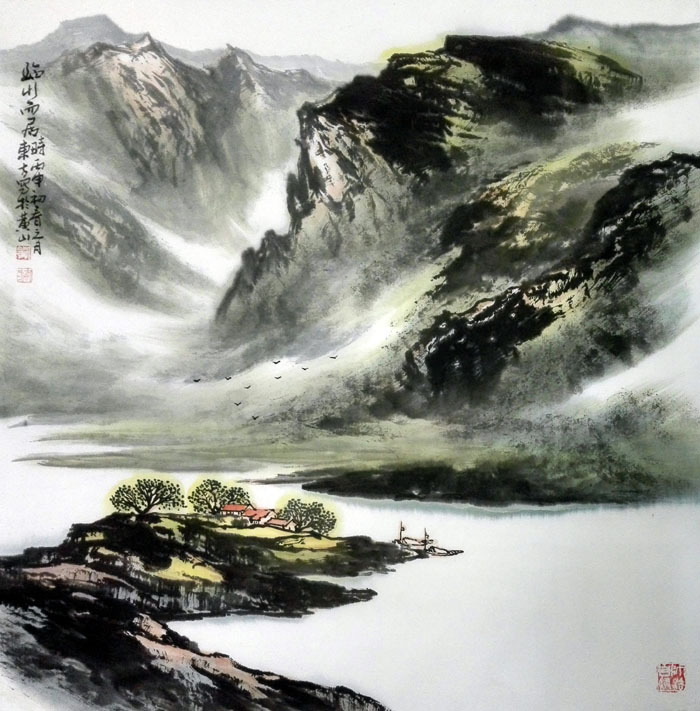 刘东方山水画作品欣赏图片