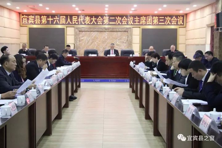 【聚焦两会】宜宾县第十六届人民代表大会第二次会议举行第二次全体