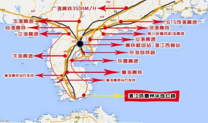 《铁路十三五发展规划》指出,未来将有深湛高铁,合湛铁路,广湛客专