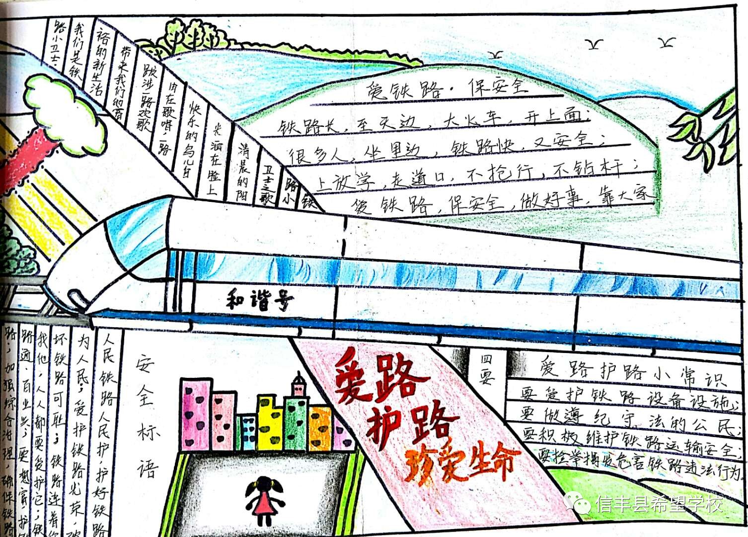 爱路护路手抄报内容!图片