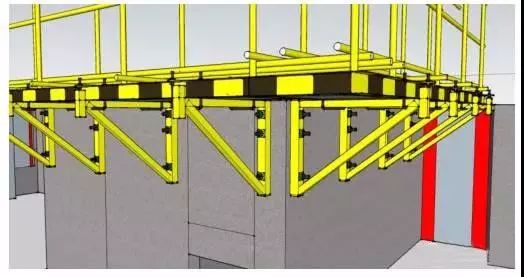 悬挑支撑脚手架图片