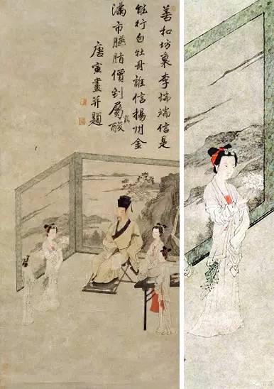 此圖原名《孟蜀宮伎圖》,俗稱《四美圖》,由明末汪砢玉《珊瑚網·畫錄