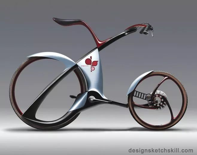 不能错过的素材自行车创意设计手绘