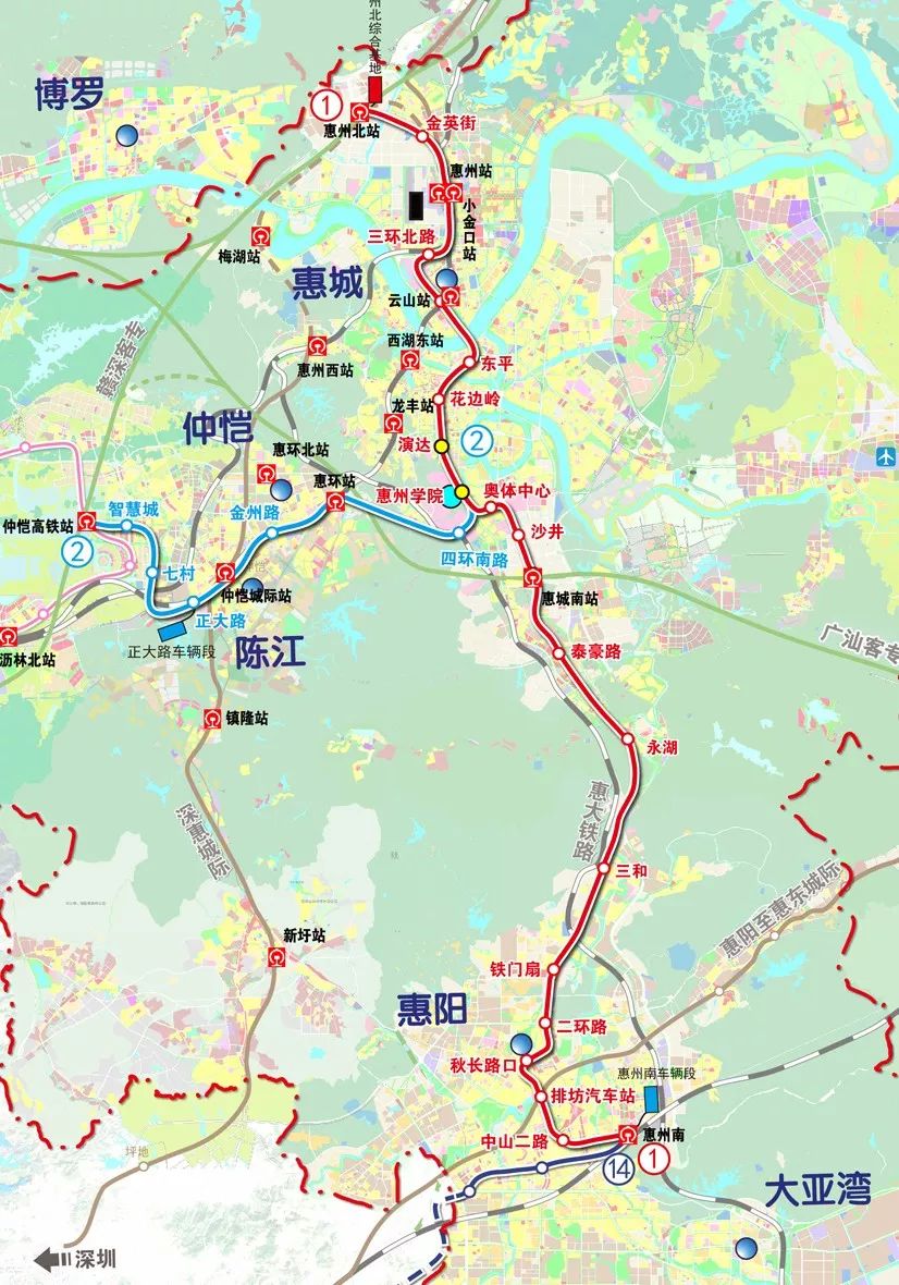 惠州城际轨道线路图图片