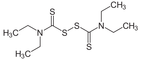 双硫仑化学式图片来源:wikipedia