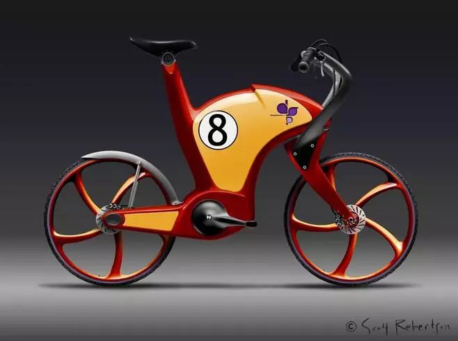 不能错过的素材自行车创意设计手绘