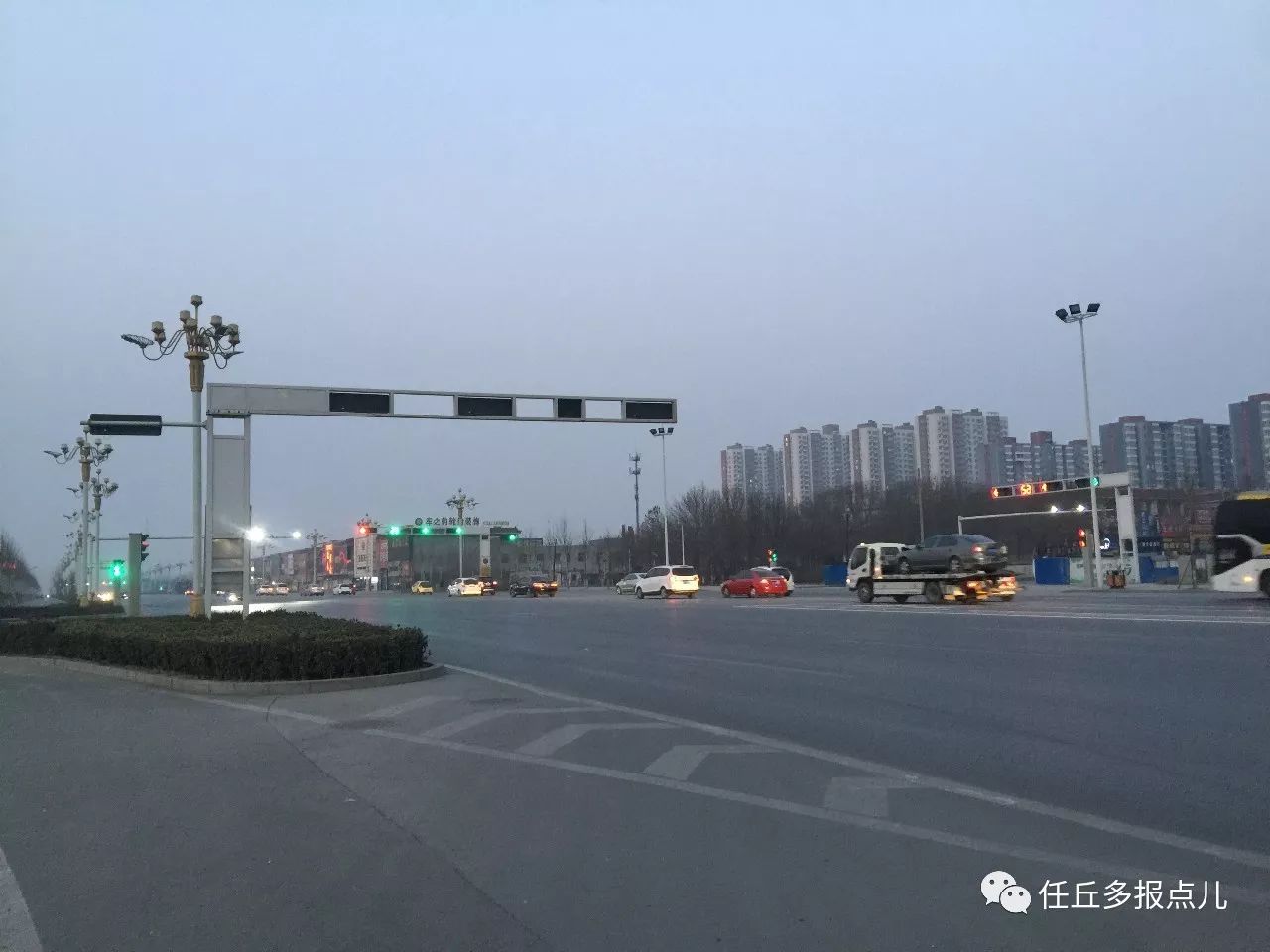 任丘城西主干道渤海路西伸项目通车,双向六车道!