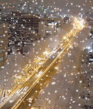 下雪的图片实景 动态图片