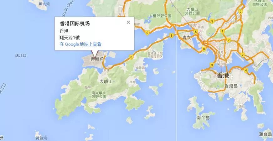 香港国际机场地图图片