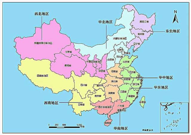 华中地区包括哪些省图片