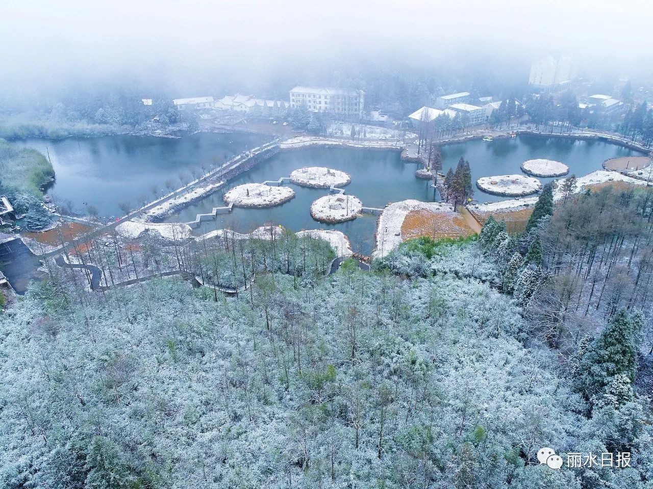 雪!了!遂昌今冬第一场雪下在白马山?多图曝光,先过把眼瘾!