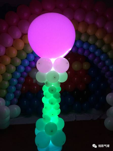 气球灯光立柱和气球灯光拱门制作教程
