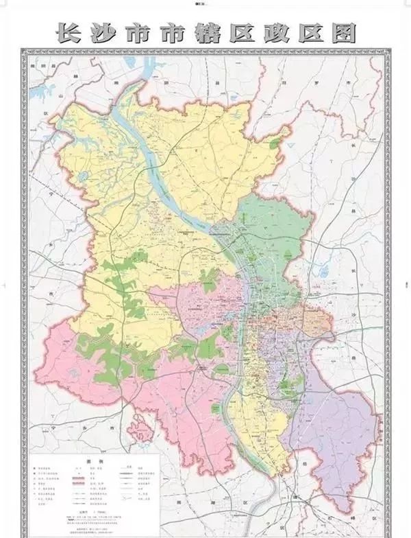 新版"长沙市行政区划图"发布