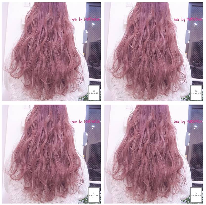 紫粉色系染发